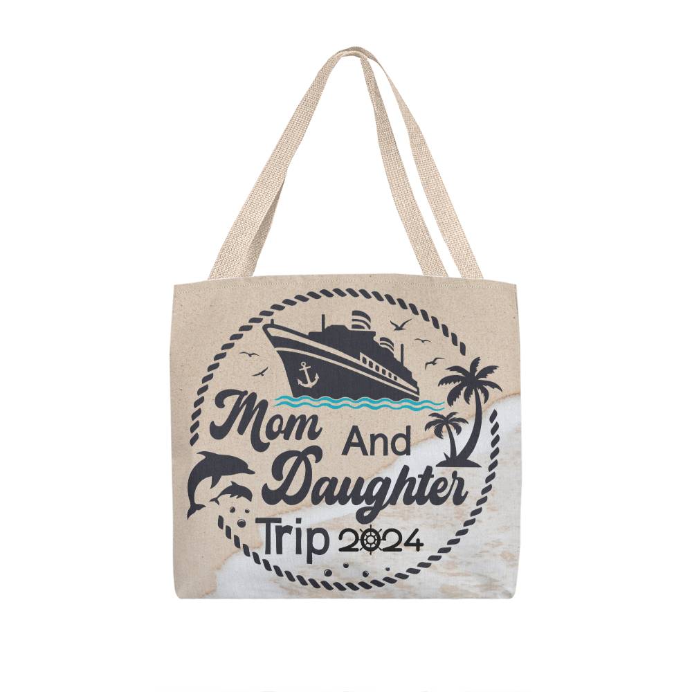 Tote Bag, Mother Daughter Trip 2024 Cruise Trip Tote Bag, Custom Vacation Tote Bag
