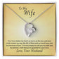 To My Wife Forever Love Necklace, Gift for Anniversary, Birthday, Christmas, Valentine's Day from Husband