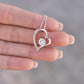 Soulmate Gift, Heart Pendant Necklace