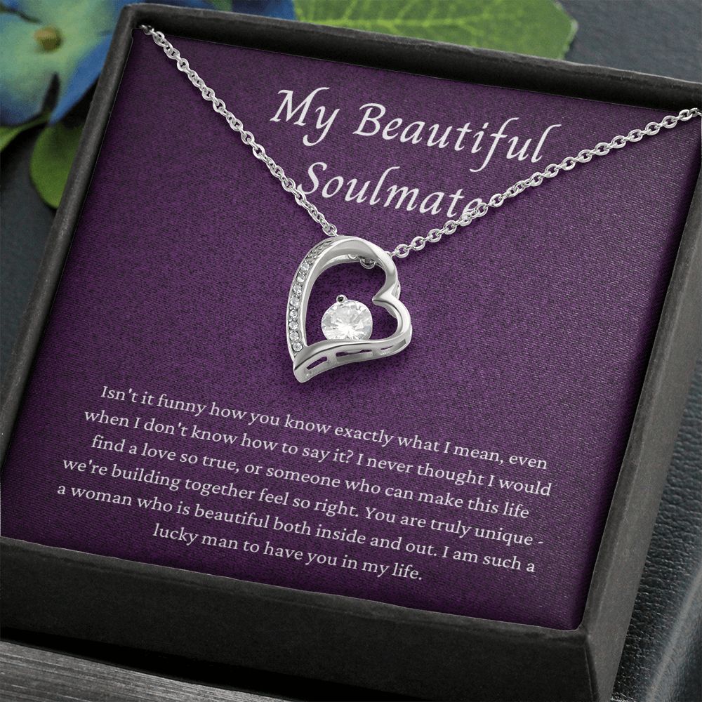 Soulmate Gift, Heart Pendant Necklace