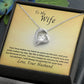 To My Wife Forever Love Necklace, Gift for Anniversary, Birthday, Christmas, Valentine's Day from Husband