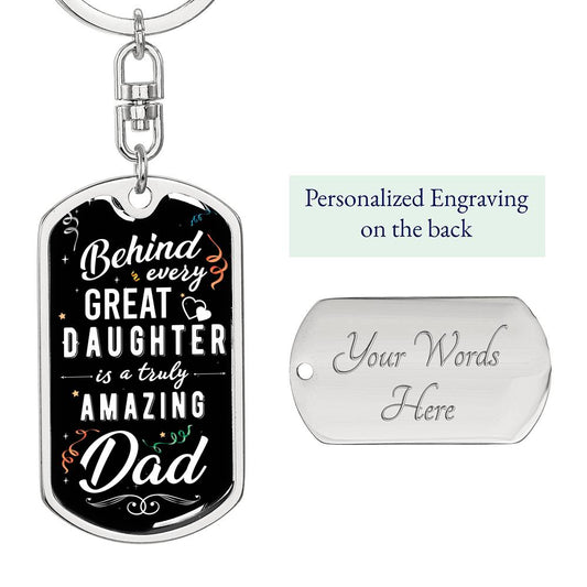 Dad, Amazing Dad Keychain