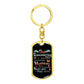 Remembering Dad, Dog Tag with Swivel Keychain