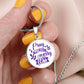 Pray More Worry Less Circle Pendant Necklace