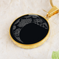 Floral Crescent Moon Necklace