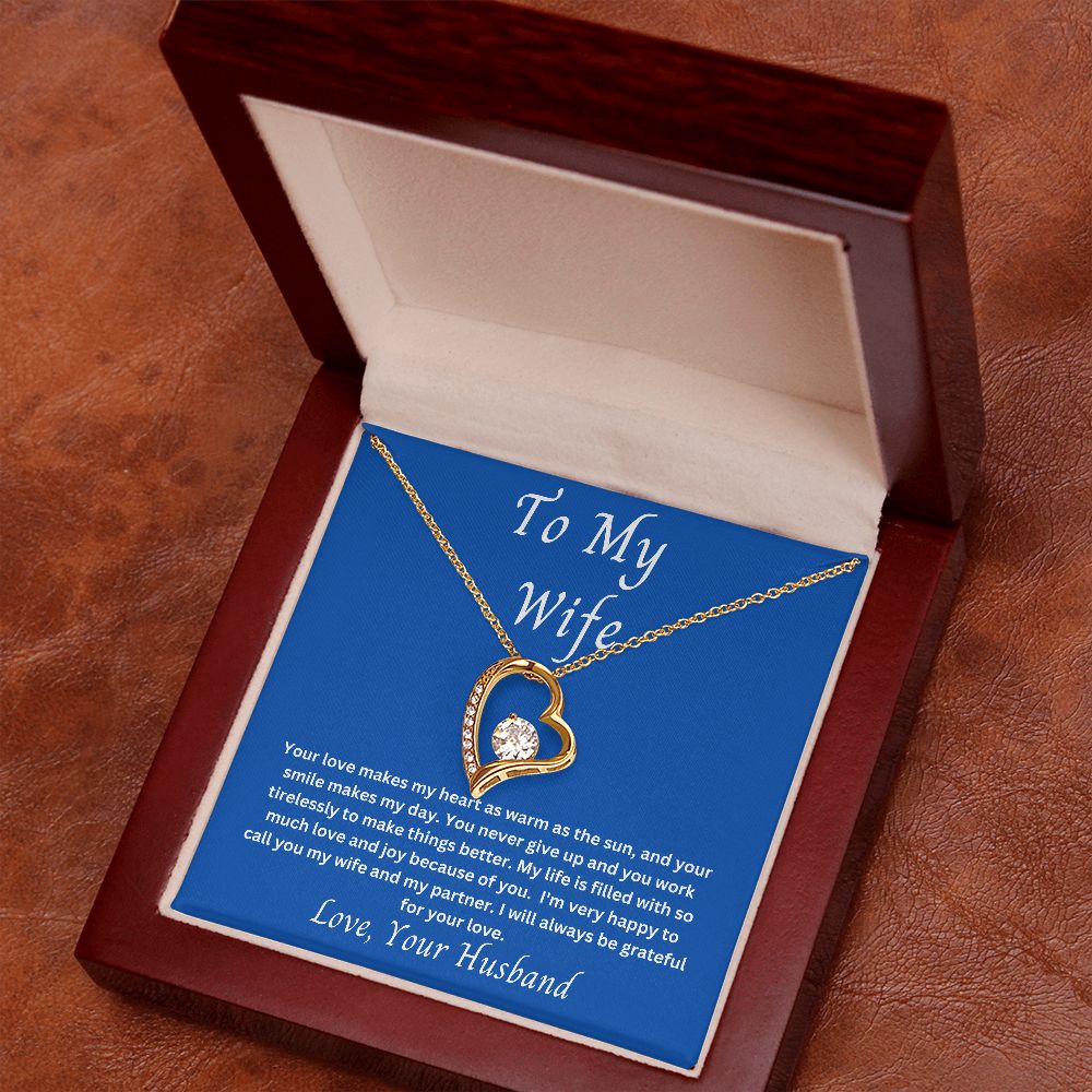 To My Wife Forever Love Necklace