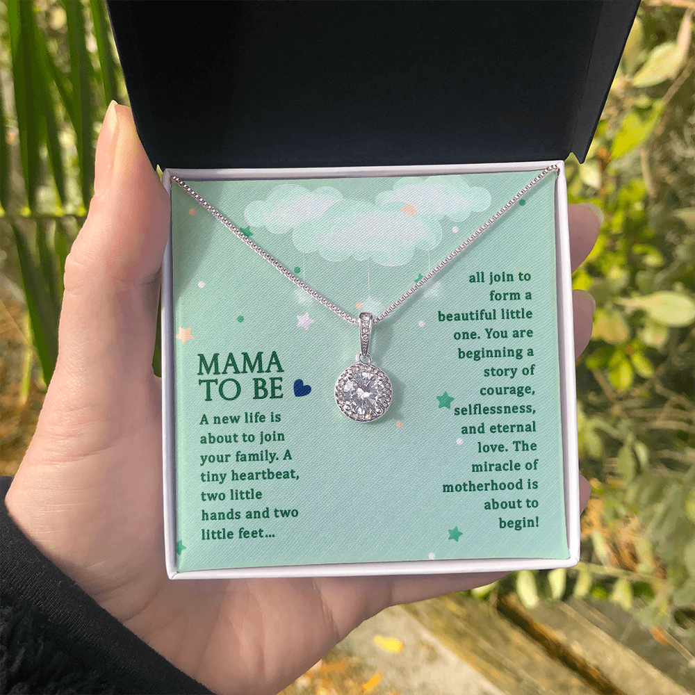 Mama To Be, Eternal Hope Necklace, Gift for New Mom, Baby Shower Gift