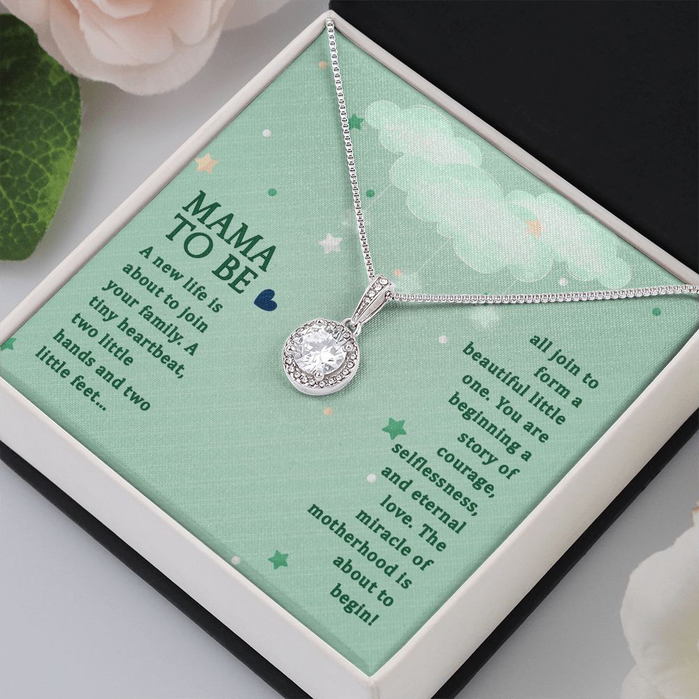 Mama To Be, Eternal Hope Necklace, Gift for New Mom, Baby Shower Gift