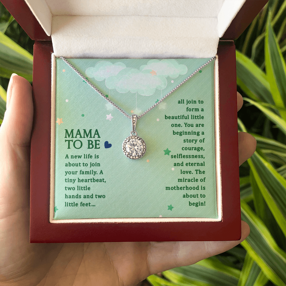 Mama To Be, Eternal Hope Necklace, Gift for New Mom, Baby Shower Gift