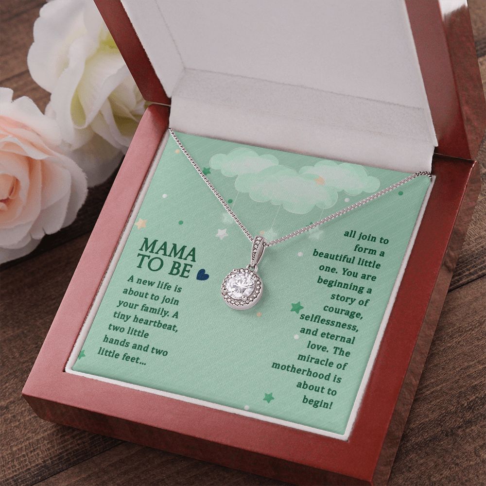 Mama To Be, Eternal Hope Necklace, Gift for New Mom, Baby Shower Gift