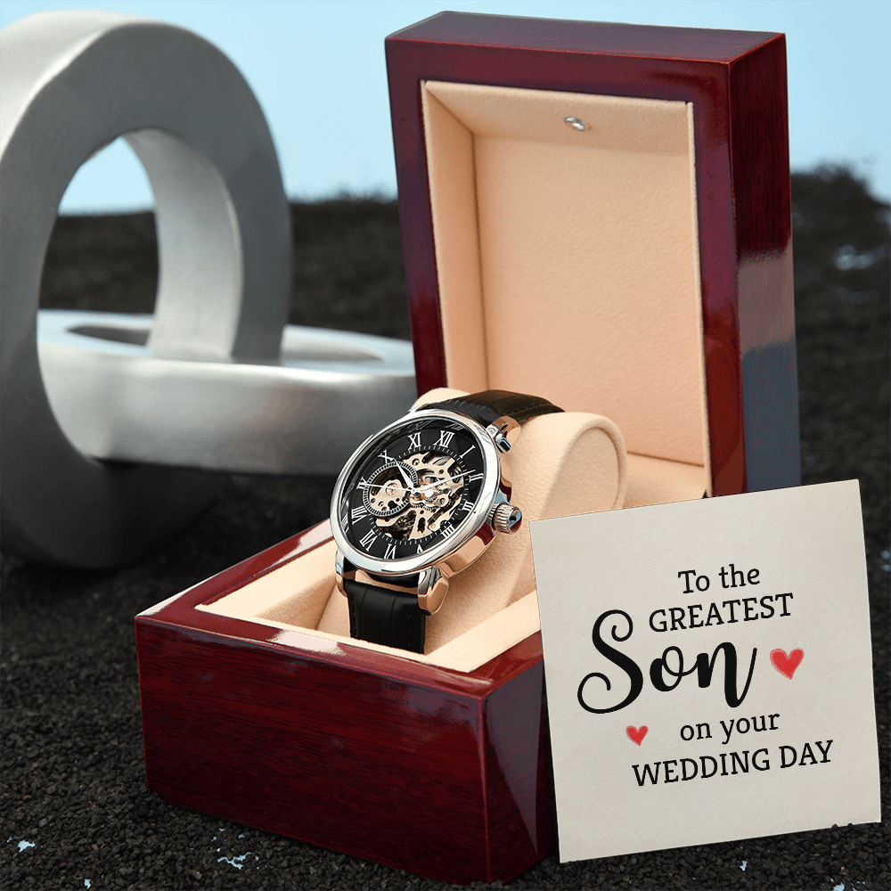 Son, On Your Wedding Day, Men's Openwork Watch