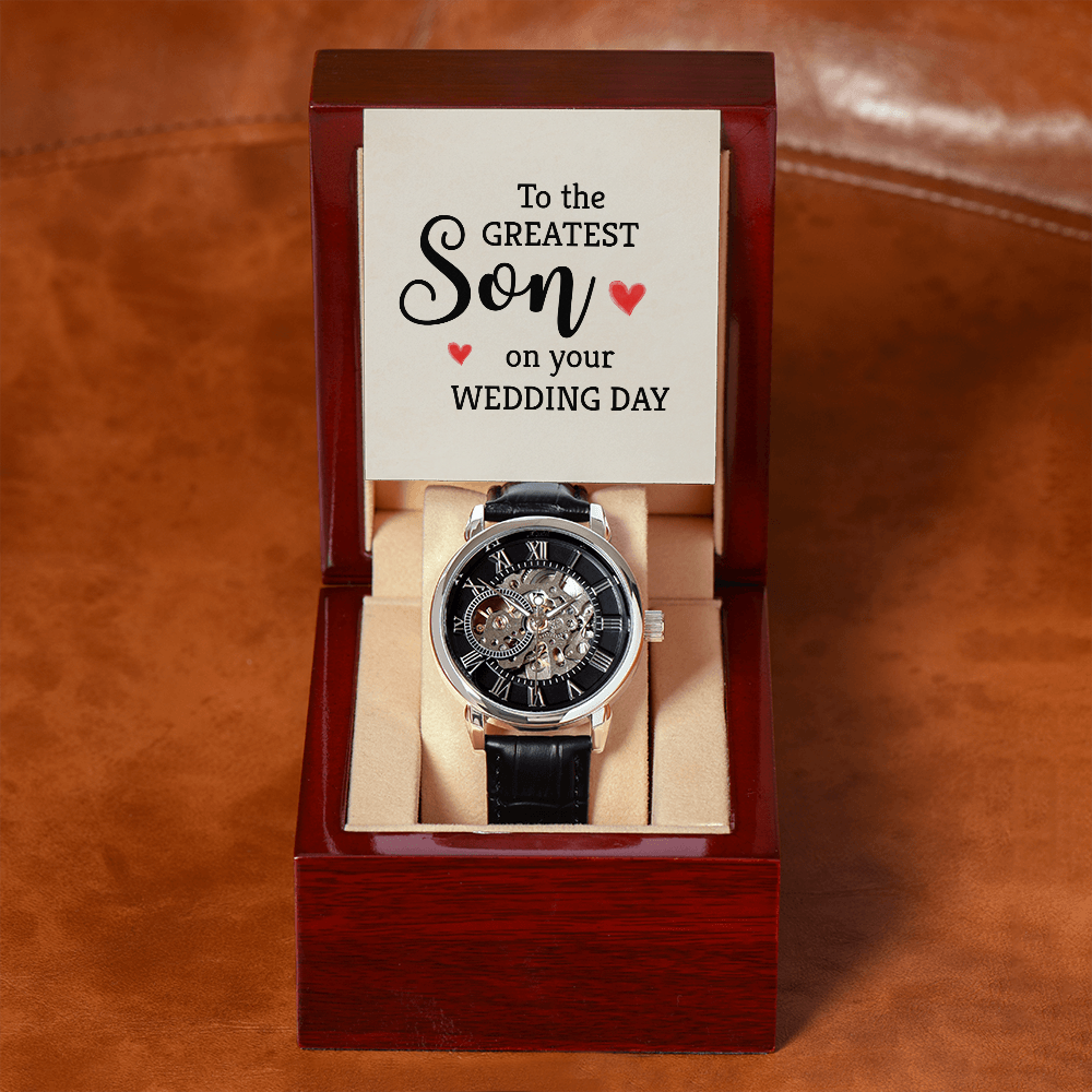 Son, On Your Wedding Day, Men's Openwork Watch