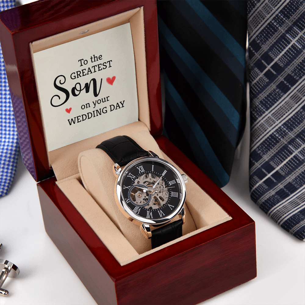 Son, On Your Wedding Day, Men's Openwork Watch