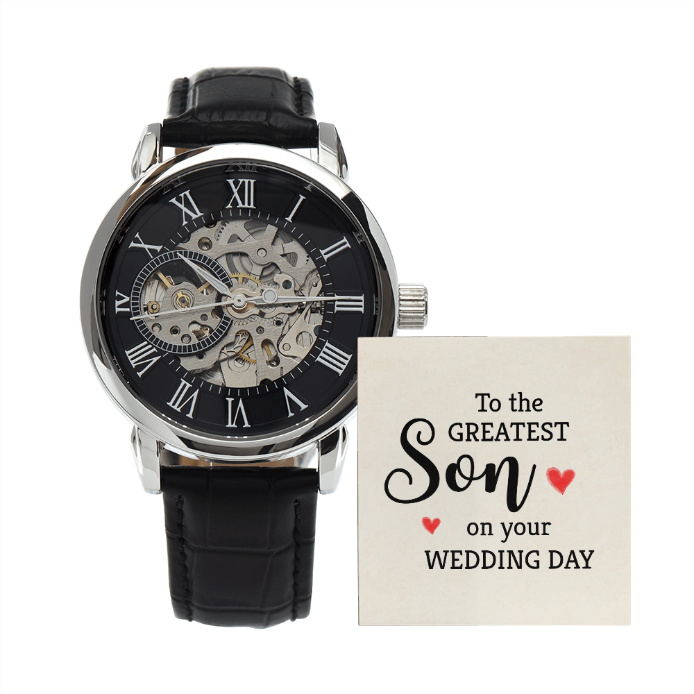 Son, On Your Wedding Day, Men's Openwork Watch