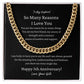 Husband, Happy 5th Anniversary, Cuban Link Chain Necklace