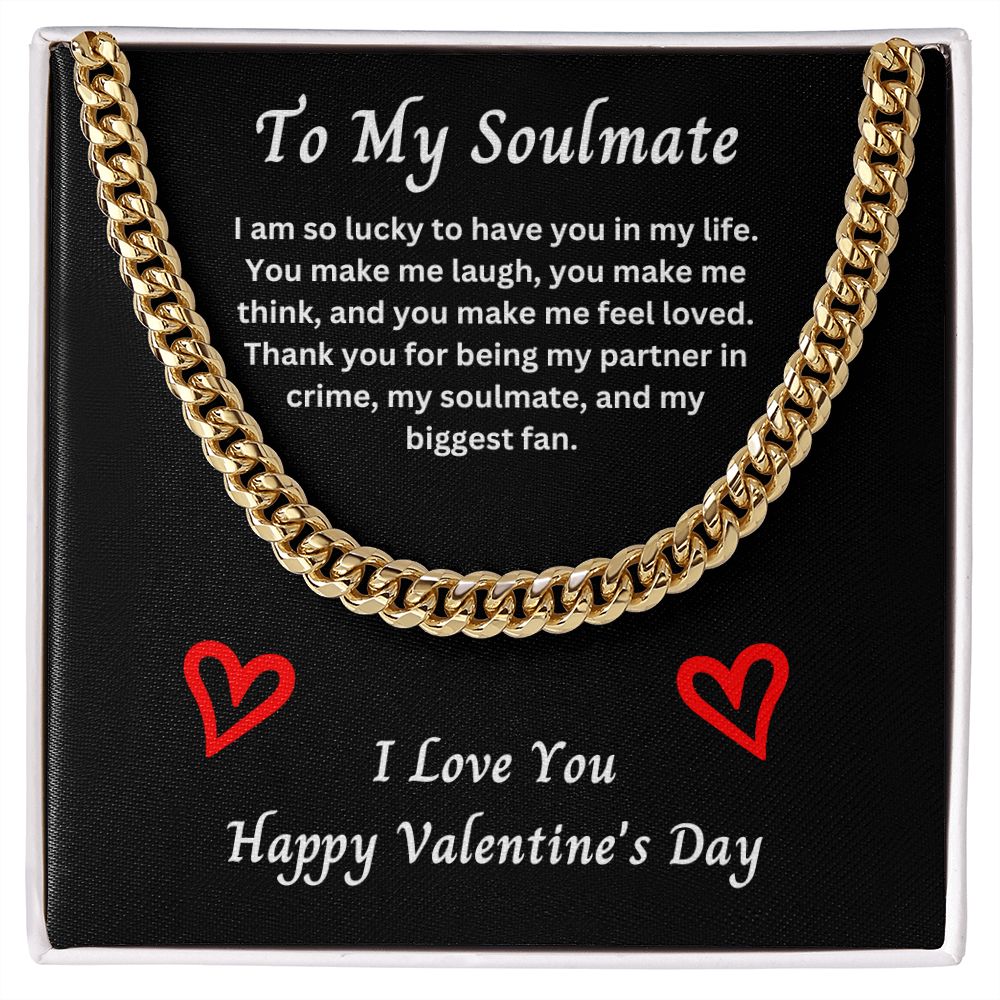 Valentine's Day Gift to Soulmate, Cuban Link Chain