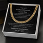 Husband, Happy 5th Anniversary, Cuban Link Chain Necklace