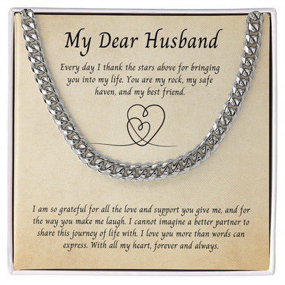 My Dear Husband, Cuban Link Chain