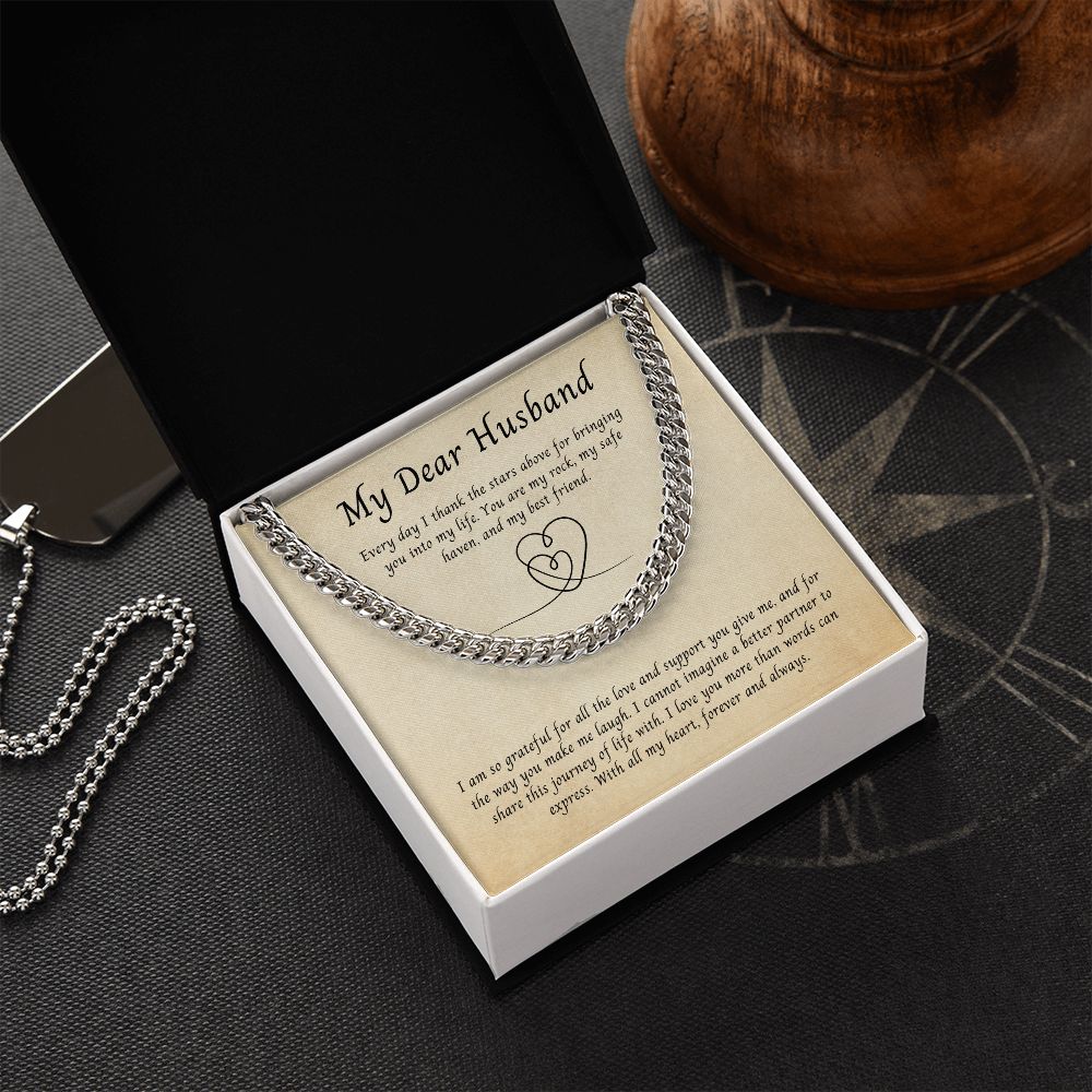 My Dear Husband, Cuban Link Chain