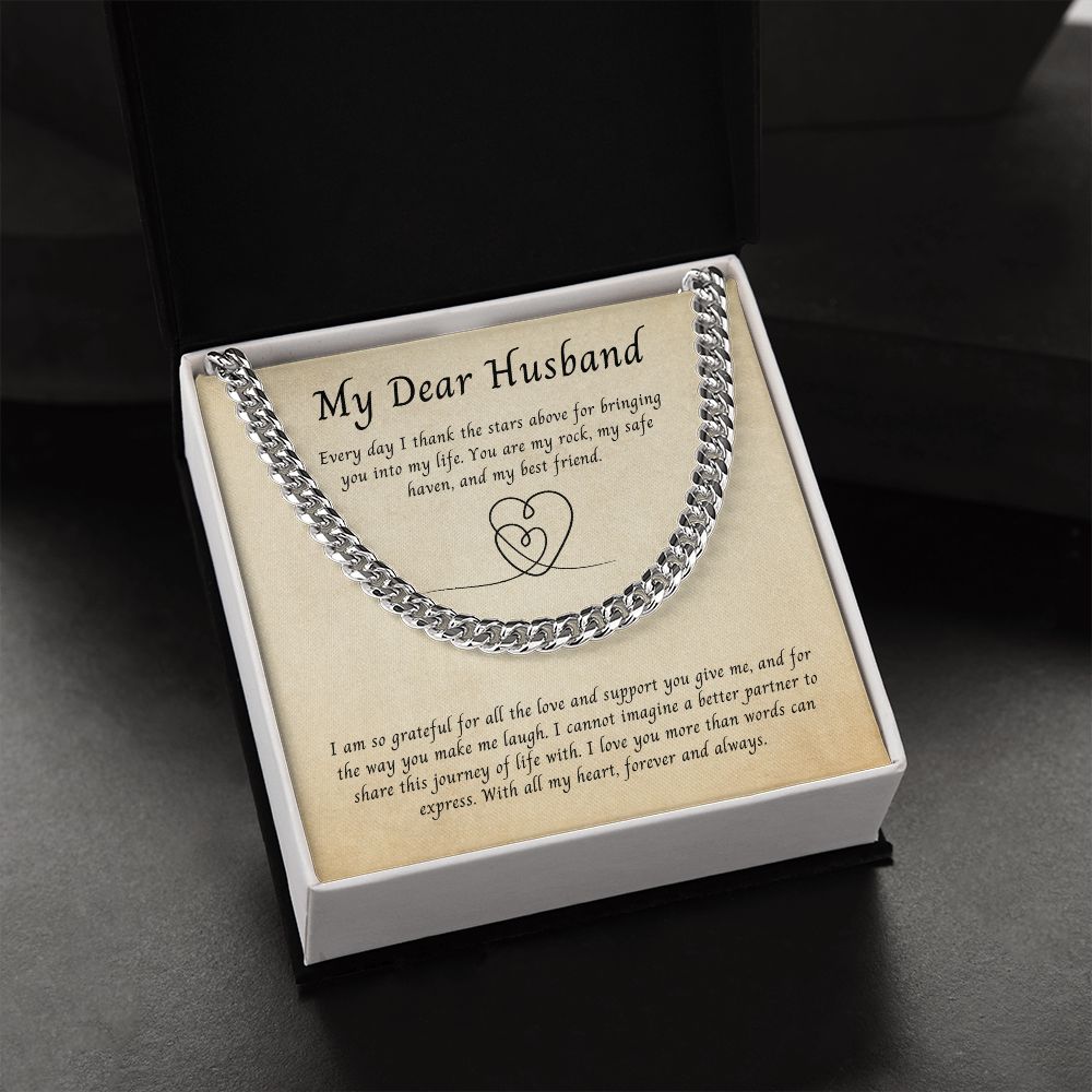 My Dear Husband, Cuban Link Chain