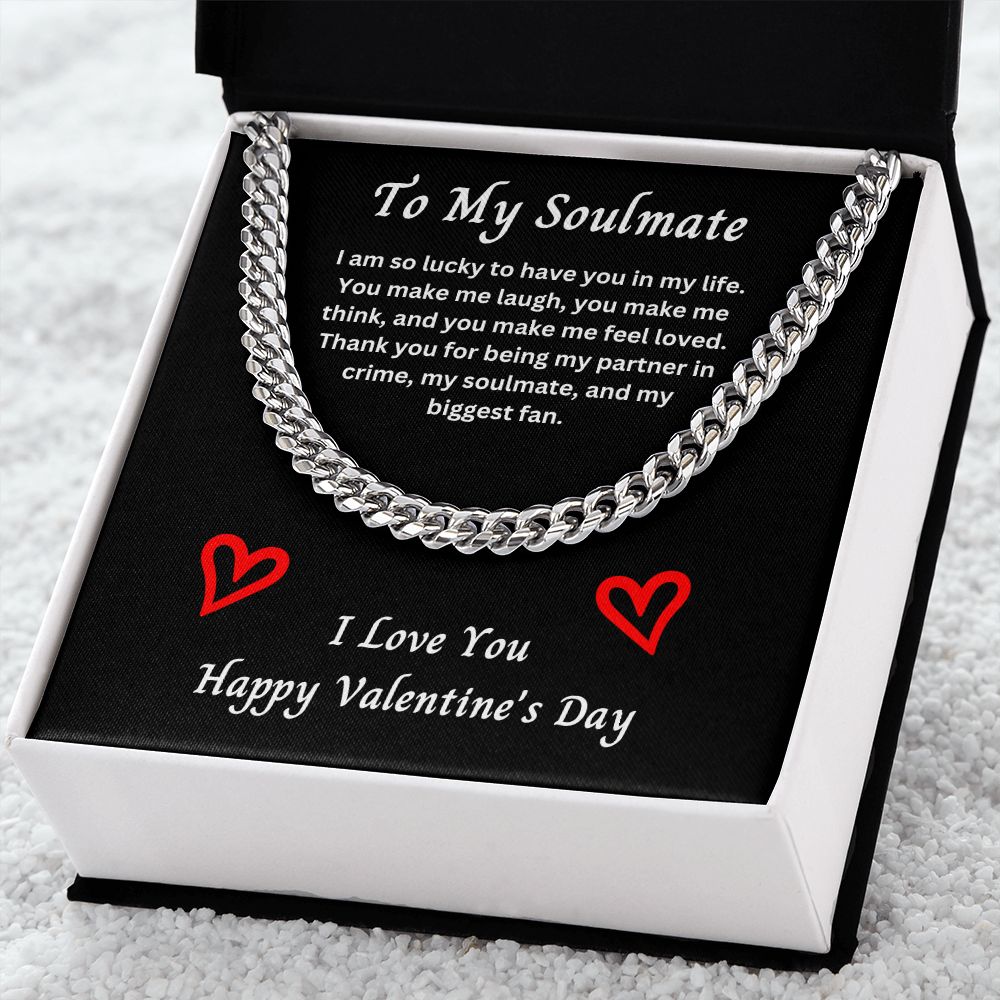 Valentine's Day Gift to Soulmate, Cuban Link Chain