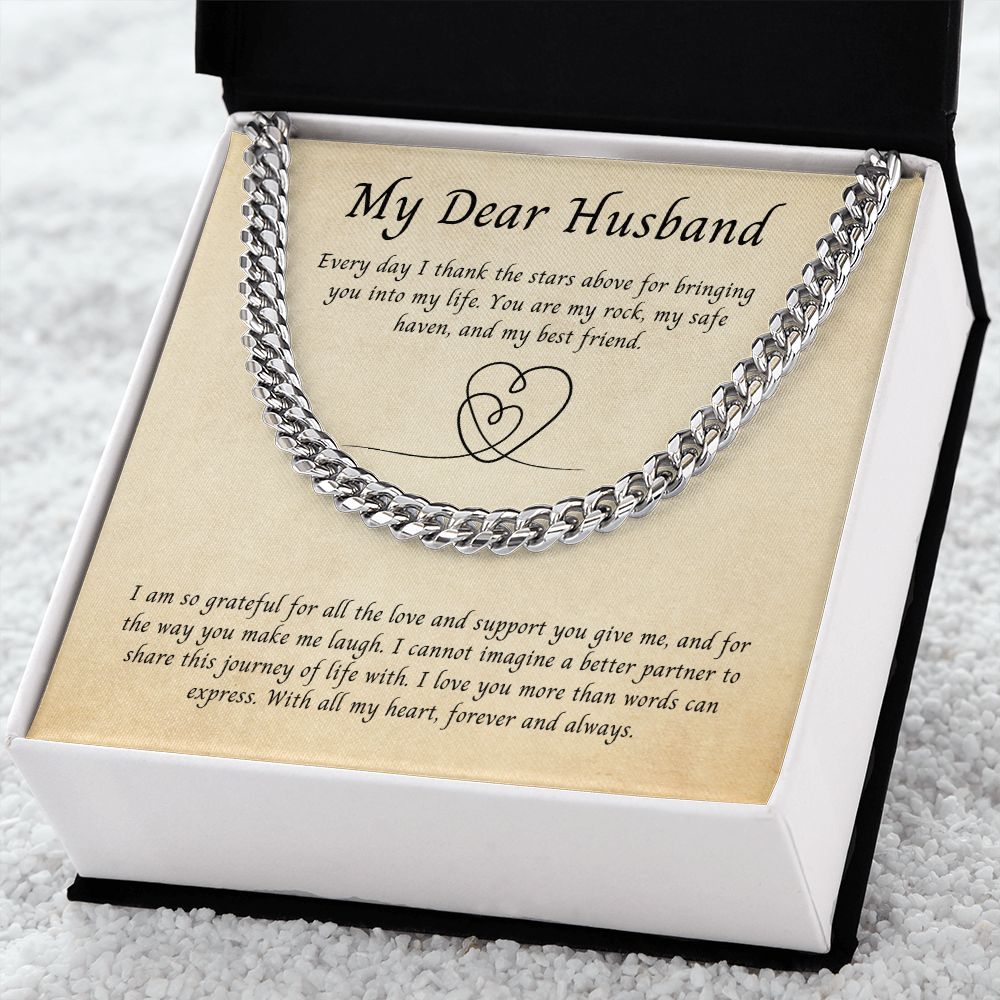 My Dear Husband, Cuban Link Chain