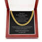 Husband, Happy 5th Anniversary, Cuban Link Chain Necklace