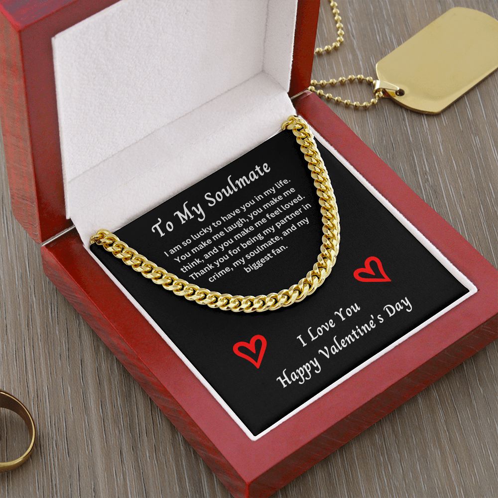 Valentine's Day Gift to Soulmate, Cuban Link Chain