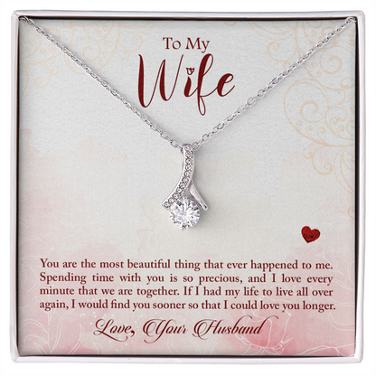 Wife, Love You Longer, Alluring Beauty Necklace