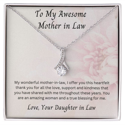 Mother in Law, A True Blessing Alluring Beauty Necklace