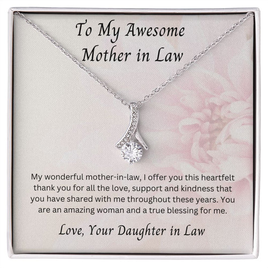 Mother in Law, A True Blessing Alluring Beauty Necklace