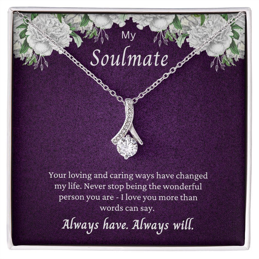 My Soulmate, Gift for Her, Necklace for Soulmate, Jewelry for Soulmate