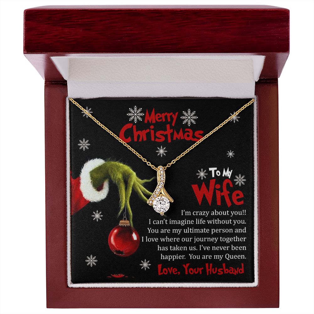 Wife, Merry Christmas, Crazy About You, Alluring Beauty Necklace