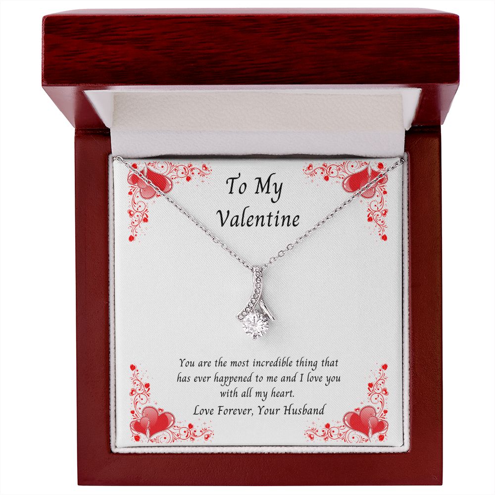 To My Valentine, Gift for Wife, Alluring Beauty Necklace