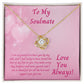 Valentine's Day Gift for Soulmate, Love Knot Necklace for Her