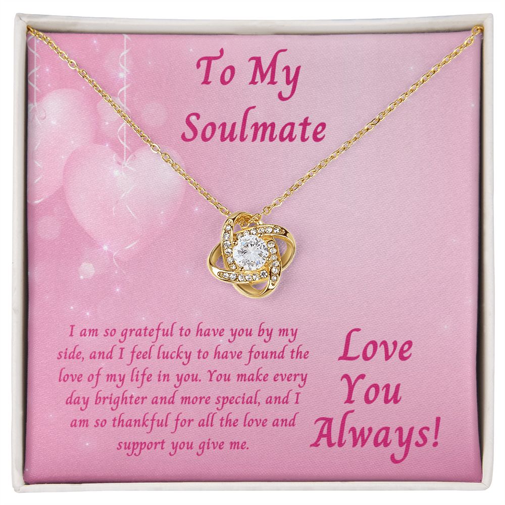 Valentine's Day Gift for Soulmate, Love Knot Necklace for Her