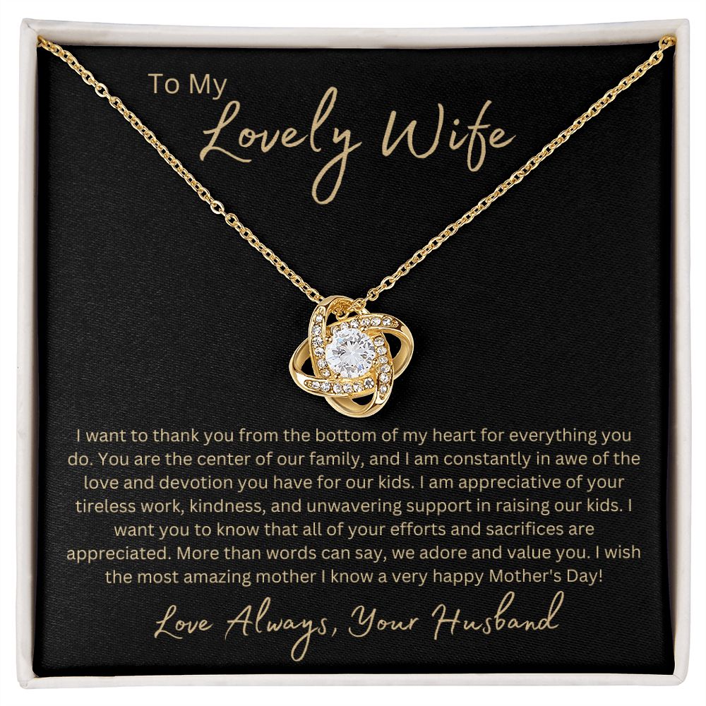 To My Wife, Mother's Day Gift, Necklace for Her