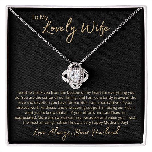 To My Wife, Mother's Day Gift, Necklace for Her