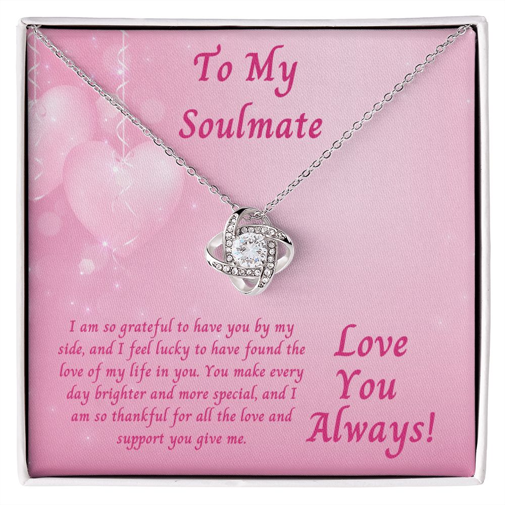 Valentine's Day Gift for Soulmate, Love Knot Necklace for Her