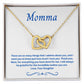 Momma Interlocking Hearts Necklace from Daughter