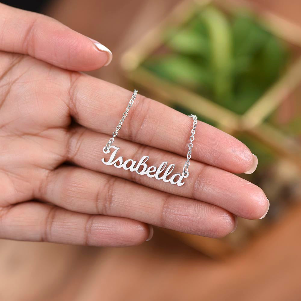 Name Necklace for My Wife