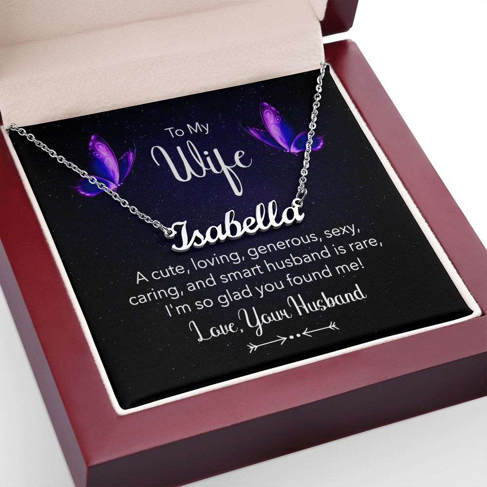 Name Necklace for My Wife