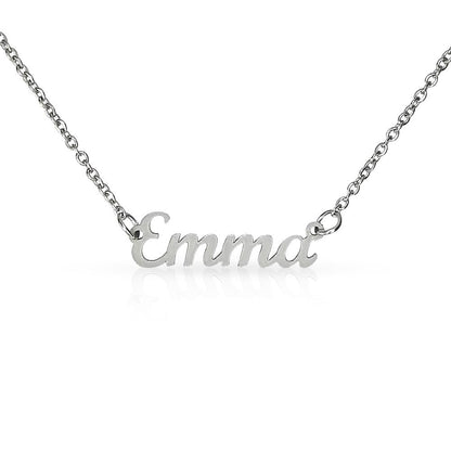 Name Necklace Cursive Style for Her