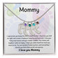 Mom Personalized Baby Feet Necklace
