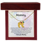 Mom Personalized Baby Feet Necklace