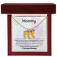 Mom Personalized Baby Feet Necklace