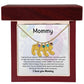 Mom Personalized Baby Feet Necklace