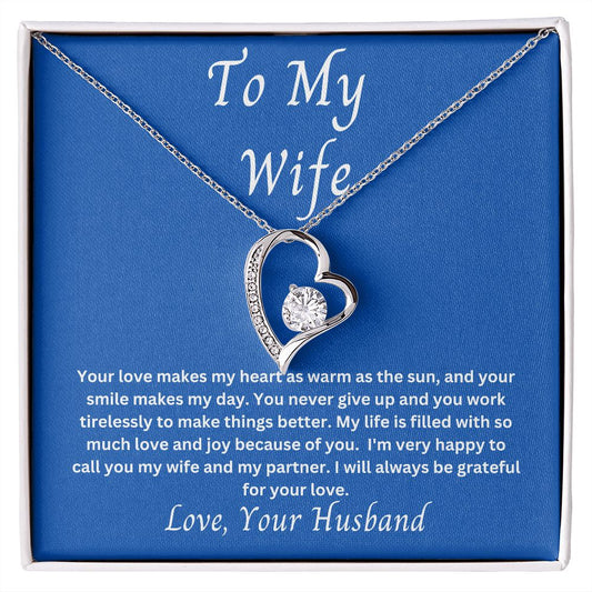 To My Wife Forever Love Necklace