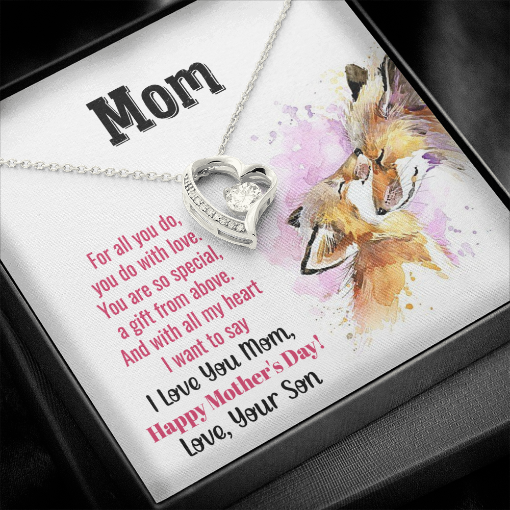 Happy Mother's Day, A Gift From Above, Forever Love Necklace From Son