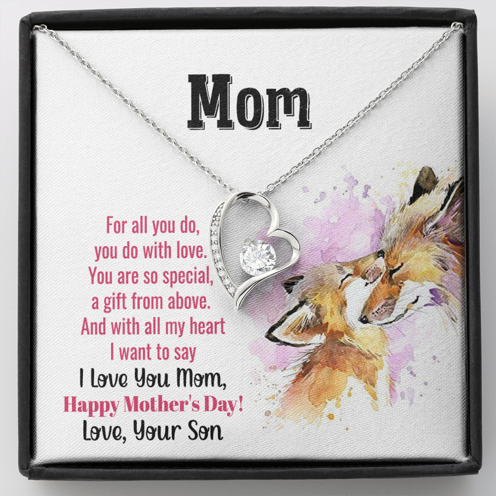 Happy Mother's Day, A Gift From Above, Forever Love Necklace From Son